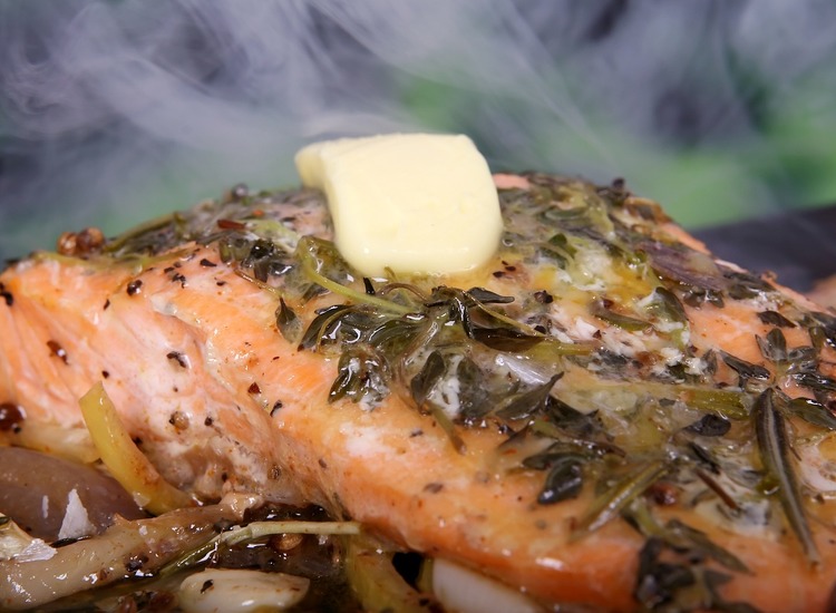Slow Cooker Butter Salmon - Slow Cooking Recipe